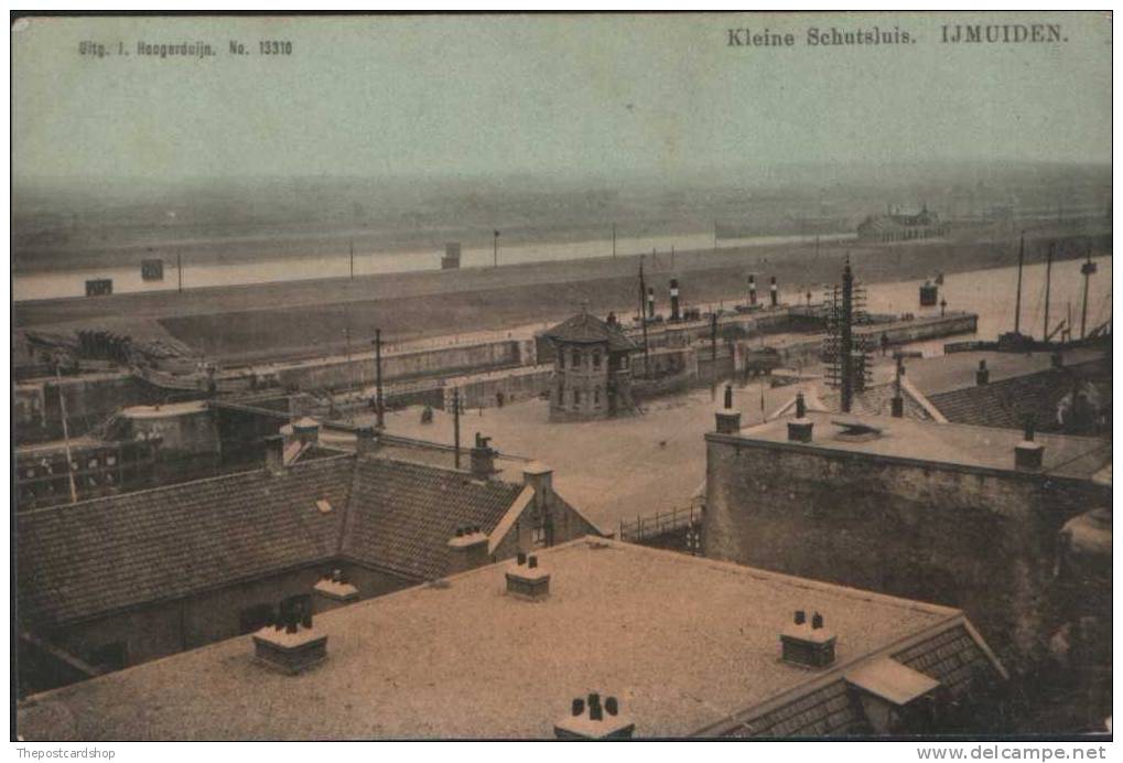 IJMUIDEN KLEINE SCHUTSLUIS HARBOUR DOCKS  Netherlands UNDIVIDED BACK HOLLAND UNUSED 1901 BRIEFKAART - IJmuiden