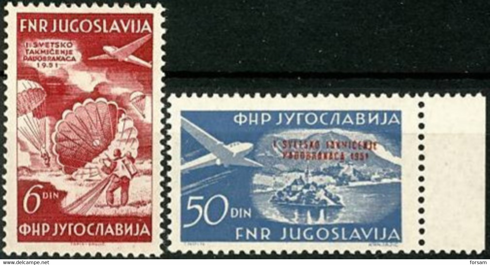 YUGOSLAVIA..1951..Michel # 666-667...MNH...MiCV - 80 Euro. - Ongebruikt