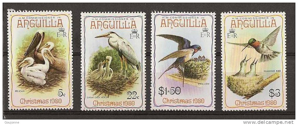 ANGUILLA  Oiseaux Et Leur Nichèe 365 368 ** - Segler & Kolibris