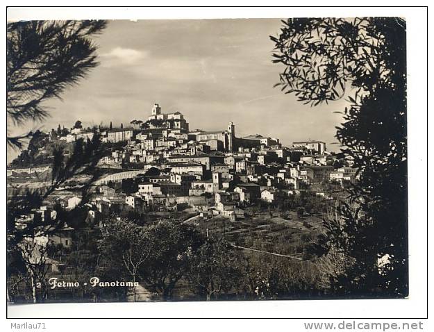 Marche FERMO Ascoli Piceno Tip Sociale 1955 Viaggiata - Fermo