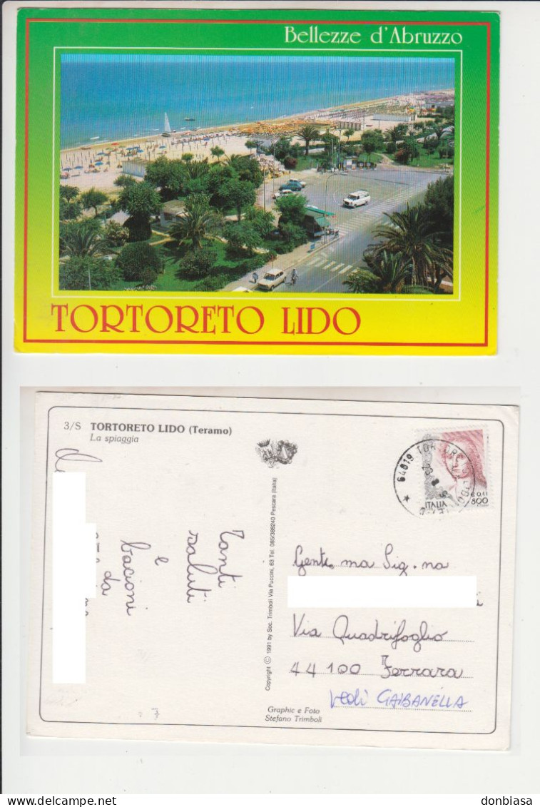 Tortoreto Lido (Teramo): Lotto 3 Cart. Viaggiate 1976/1978/2009 - Teramo