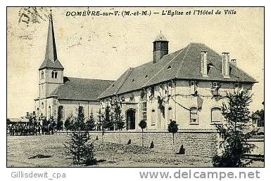 - DOMEVRE - L'Eglise Et L'Hotel De Ville - Domevre En Haye