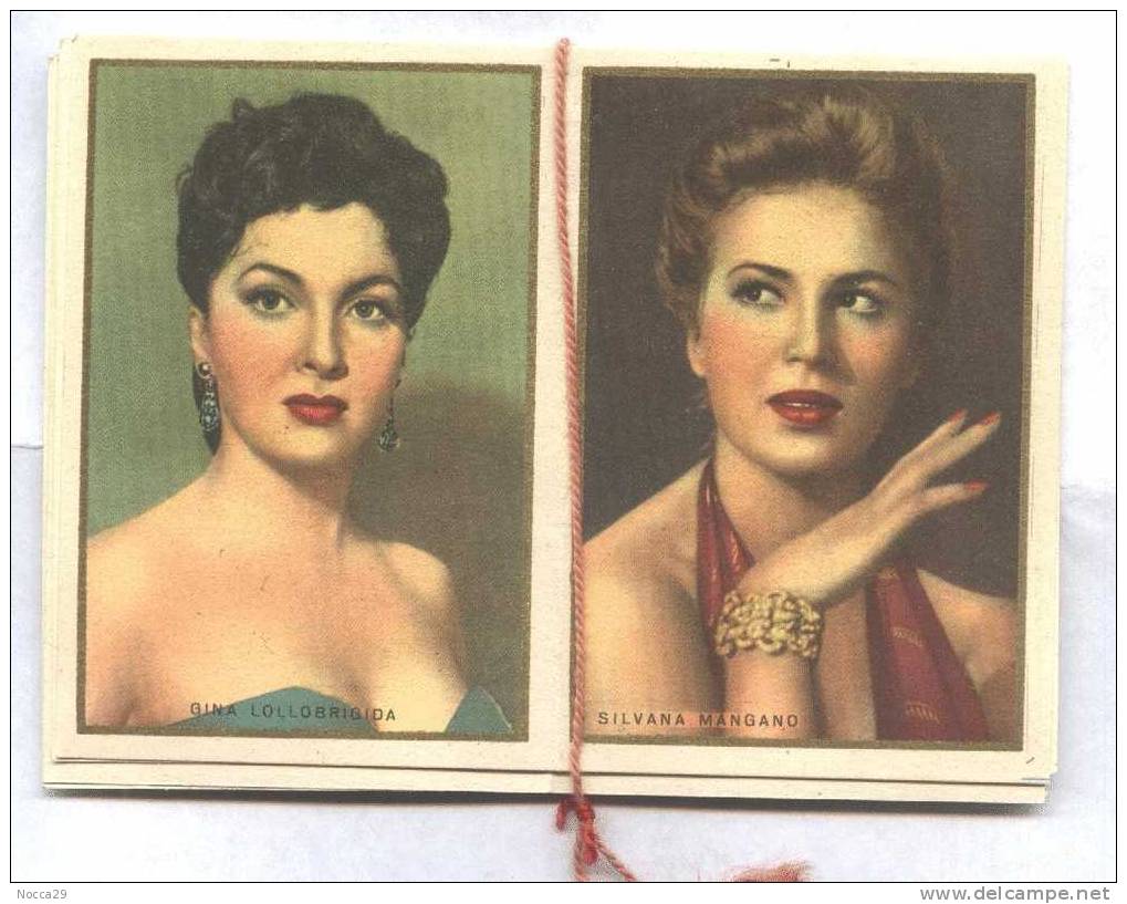 CALENDARIETTO 1953 ATTORI: LINDA CHRISTIAN - LOLLOBRIGIDA - ELIZABETH TAYLOR - S.HAYWARD - JANE RUSSEL ( K459 ) - Petit Format : 1941-60