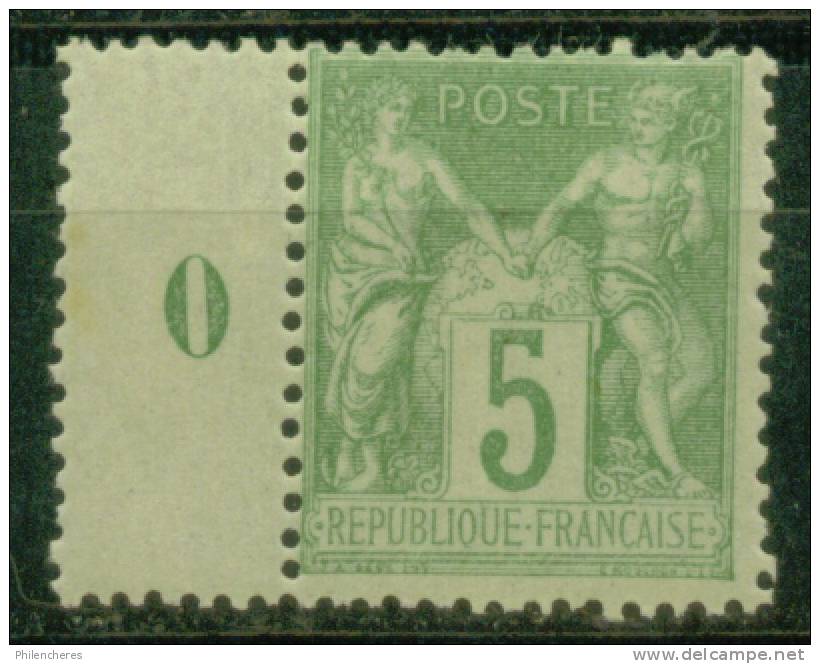 France Timbre + Interpanneau Millésimé 0 Dallay N° 101 X 5 - Millésime