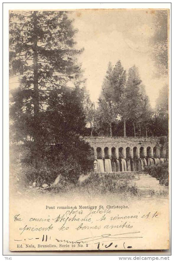 11434 - Pont Romain à Montigny St Christophe - Nels Série 10 N° 2" - Erquelinnes