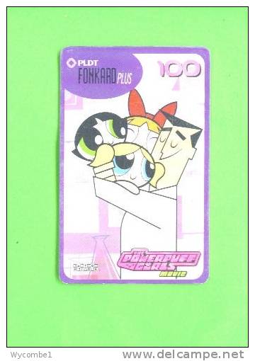 PHILIPPINES - Chip Phonecard/The Powerpuff Girls 2 - Philippinen