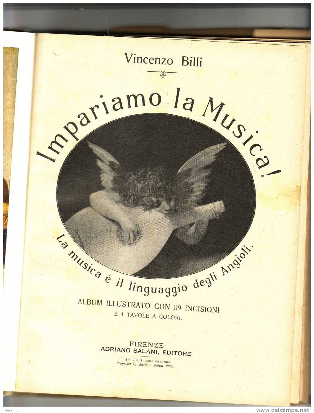 IMPARIAMO LA MUSICA EDITORE SALANI FIRENZE 1928 - Livres Anciens