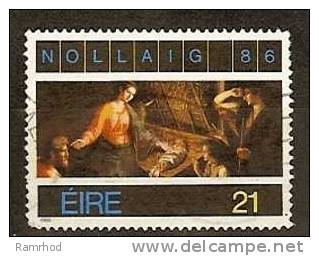 IRELAND 1986 Christmas - 21p Adoration Of The Shepherds (Francesco Pascucci)  FU - Gebruikt