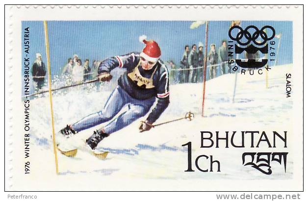 1976 Bhutan - Olimpiadi Di Innsbruck - Winter 1976: Innsbruck