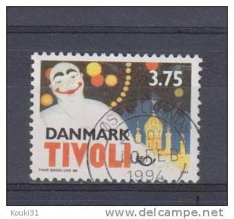 Danemark YT 1057 Obl : Pierrot Du Parc Tivoli - Zirkus