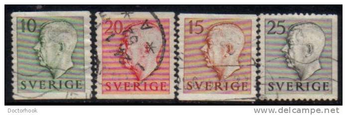 SWEDEN   Scott #  418-24  F-VF USED - Oblitérés