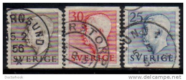 SWEDEN   Scott #  456-61  VF USED - Oblitérés