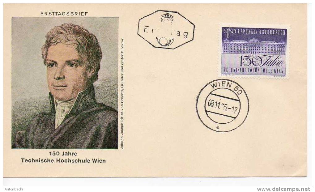 AUTRICHE / AUSTRIA - 1965 - FDC - ENVELOPPE / COVER AVEC YT 1033/ SCOTT 755 - Brieven En Documenten