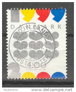 Denmark 1999 Mi. 1230  4.00 Kr Eintritt In Das Jahr 2000 Millenium Jahrtausend Herzen Haerts Deluxe Cancel !! - Gebraucht