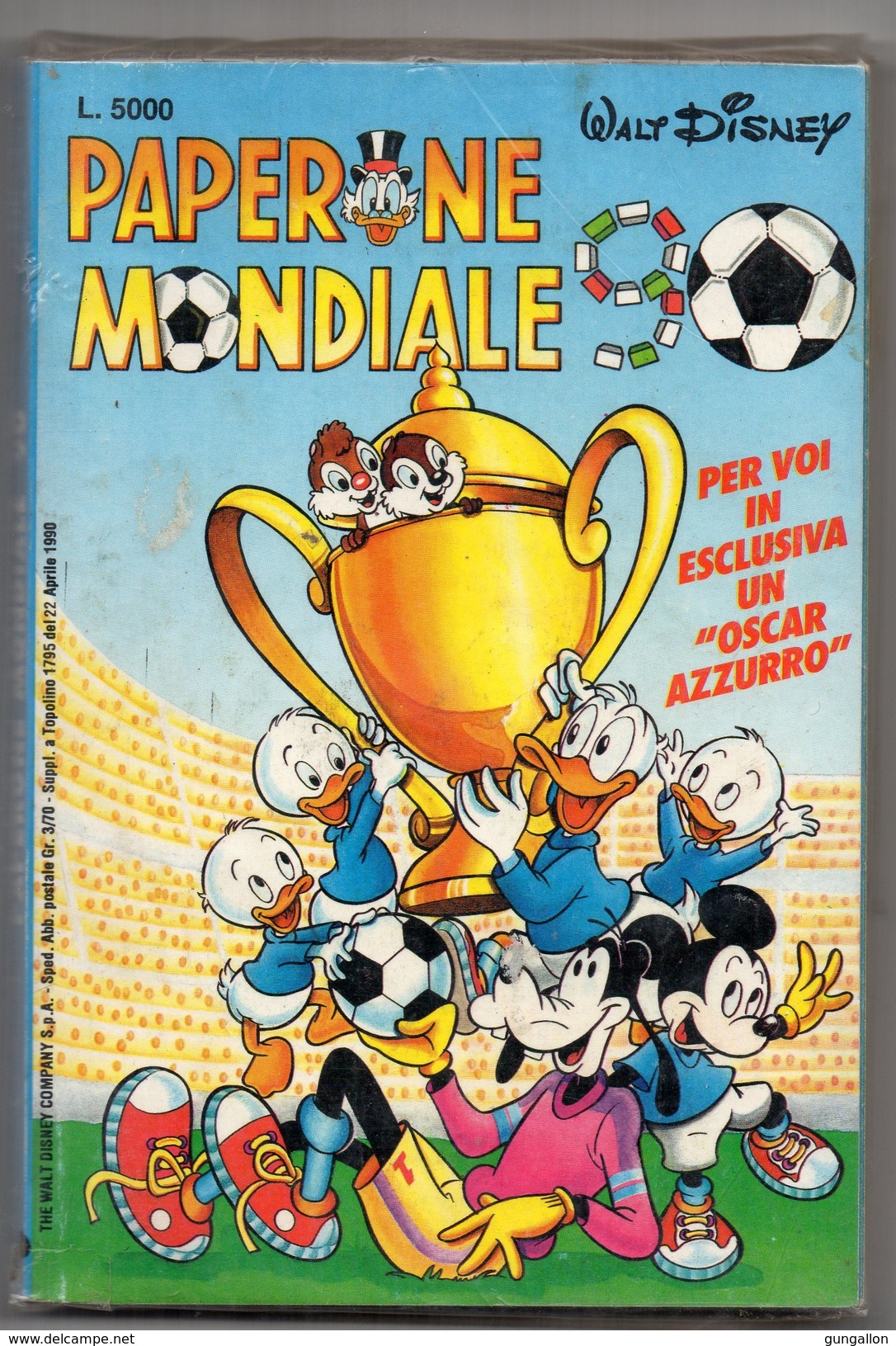 Paperone Mondiale 90 "Suppl. A Topolino 1795 Del 22 Aprile 1990 - Disney