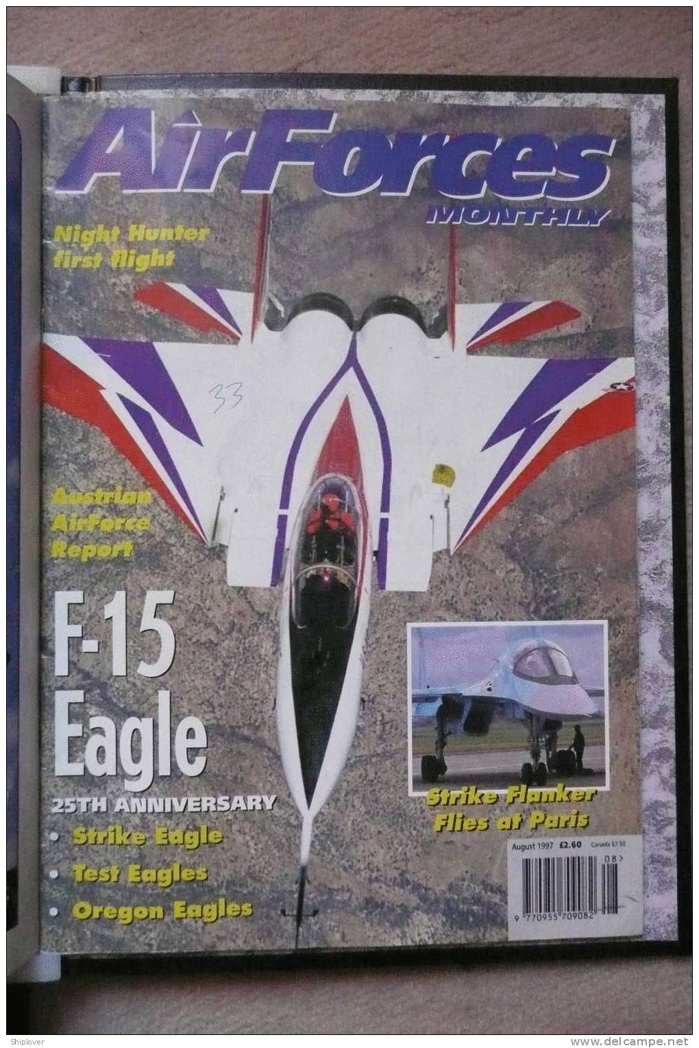 Revue Aviation AIR FORCE MONTHLY (AFM) AUGUST 2007 - Militair / Oorlog