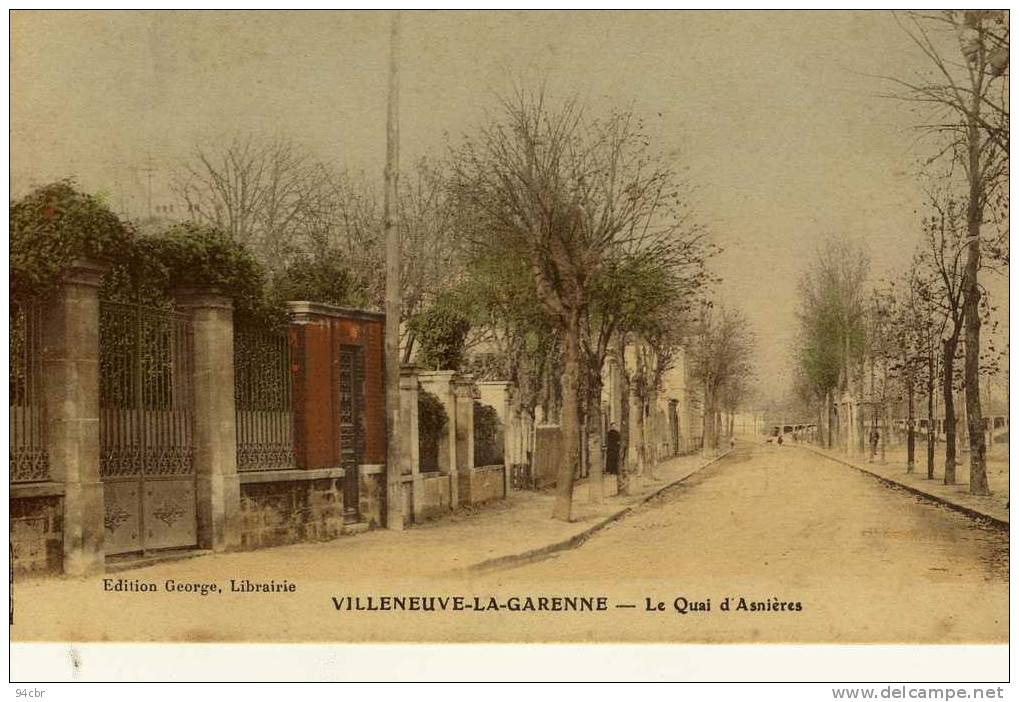 CPA (92) VILLENEUVE LA GARENNE  Le Quai D Asnieres - Villeneuve La Garenne