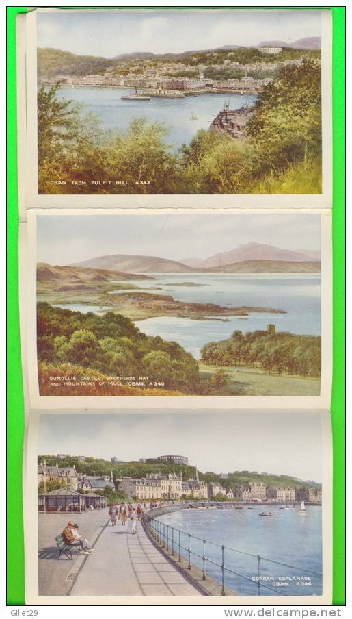 OBAN, ARGYLLSHIRE, SCOTLAND - LETTER CARD, 10 VIEW - ART-COLOUR - VALENTINES'S SERIES - - Argyllshire