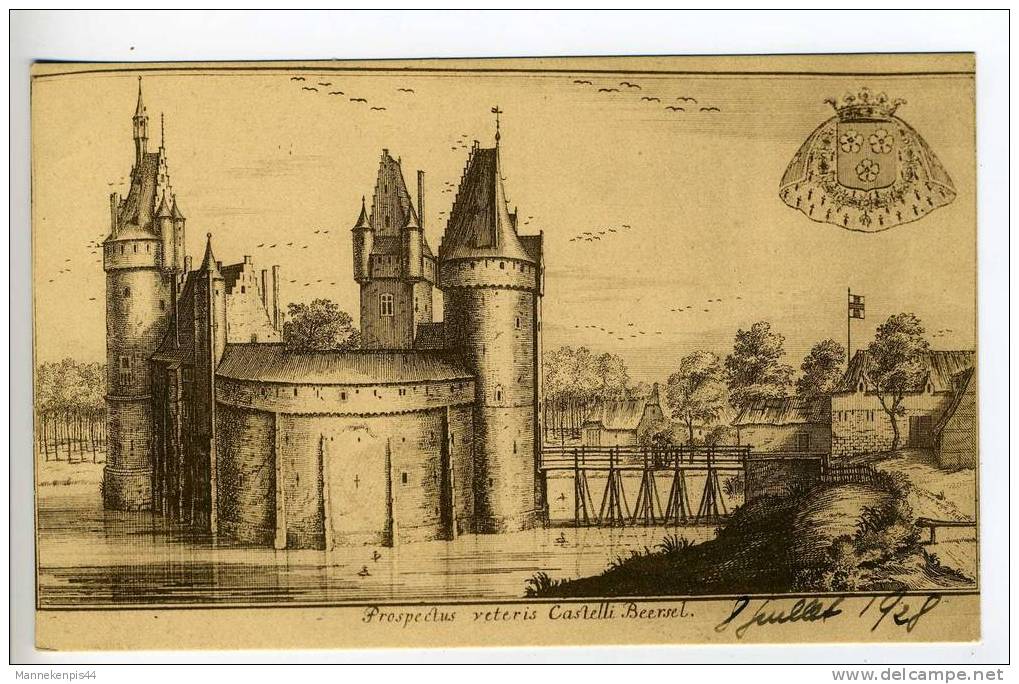 Beersel - Le Château De Beersel (Brabant) Vers 1696 - Beersel