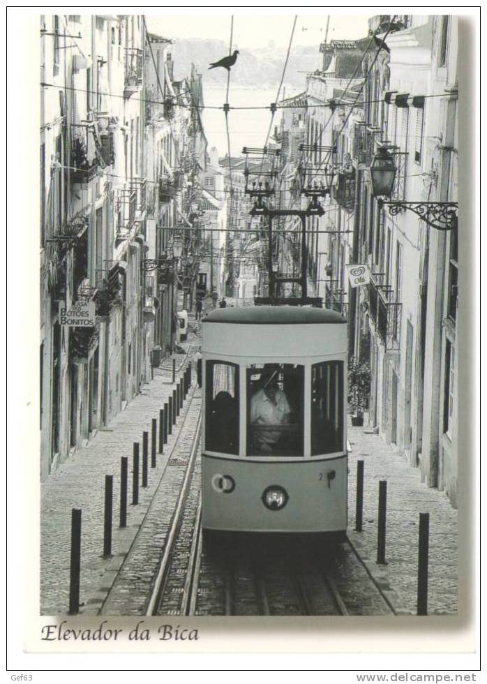 Portugal - Elevador Da Bica ° Funiculaire / Funicular / Funiculare / Seilbahn / Cable Incline - Funiculaires