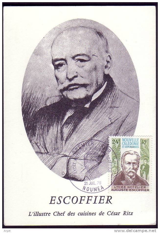 Carte Maximum NOUVELLE-CALEDONIE  N°Yvert  429 (Escoffier) - Tarjetas – Máxima