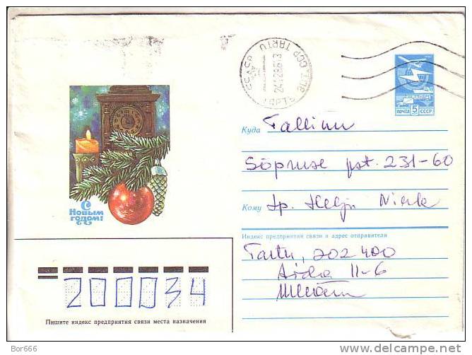 6 GOOD USSR Postal Covers - Happy New Year - Año Nuevo