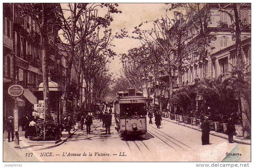 Nice -  L ´ Avenue De La Victoire -Tram - - Transport Ferroviaire - Gare