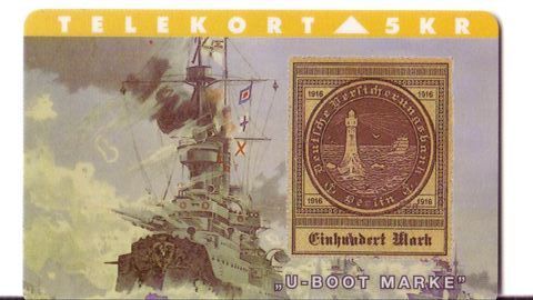 PHARE ... U-BOOT MARKE (submarine) * Denmark Only 2.000 Ex.* Lighthouse Leuchtturm Faro Farol Lanterna Vuurtoren - Faros
