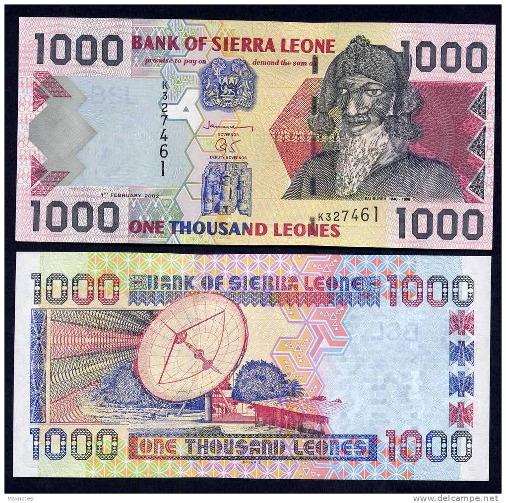 SIERRA LEONE : Banconota 1000 Leones - P26 - 2002  - FDS - Sierra Leone