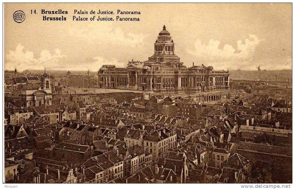 12981. Postal Bruxelles. Palacio De Justicia . Panorama Ciudad - Panoramische Zichten, Meerdere Zichten