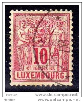 Lote 9 sellos Luxemburgo, num 47-54 º