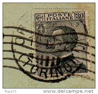 ORBASSANO  19.02.1927 - Card Cartolina - "Fabbrica Acque Gassose GRASSIS & AVANTANEO"  Firma Cent. 30 Isolato - Publicity