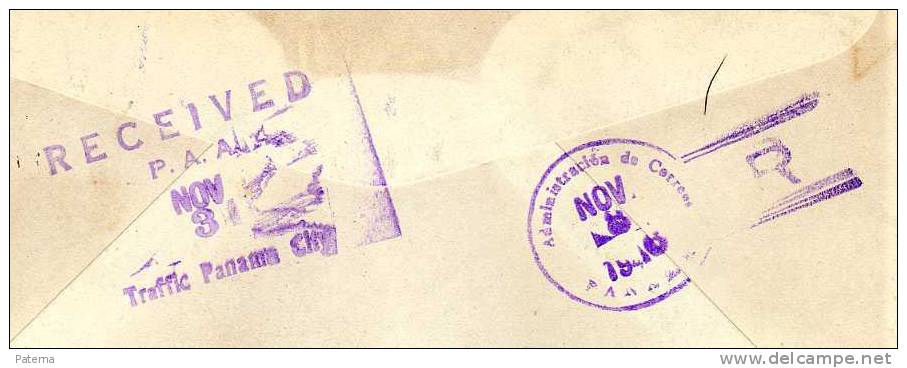 Carta, WASHINGTON ( U.S.A.) 1946, Devolucion  Panama , RARO, Cover, Lettre, Letter, - Brieven En Documenten