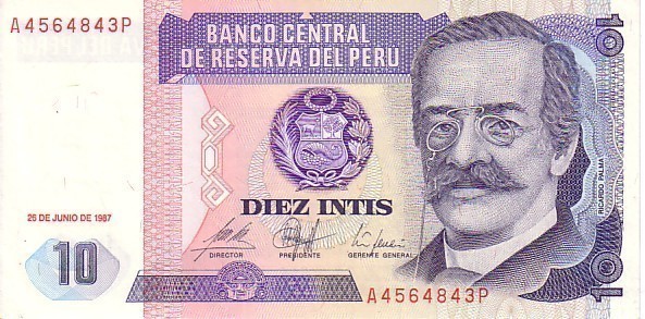 PEROU  10 Intis Daté Du 28-06-1987   Pick 129   ****BILLET  NEUF**** - Peru