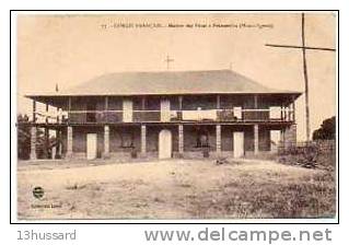 Carte Postale Ancienne Congo - Maison Des Pères à Franceville - Autres & Non Classés