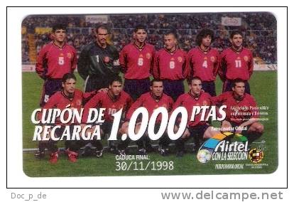 Spain - Airtel - Fussball - Spanish Football Team - 30.11.1998 - Airtel