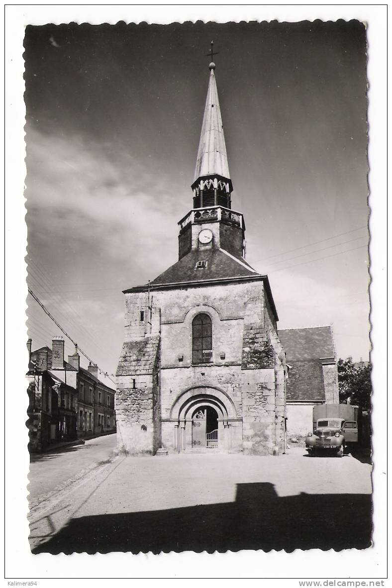 INDRE-ET-LOIRE  /  BALLAN  /  L' EGLISE    ( Avec  Camion , Sur La Droite ! ) /  Edit.  G. QUETIN   ( A Voyagé En 1954 ) - Ballan-Miré