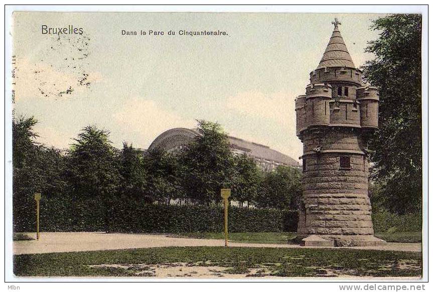 CPA Précurseur  Bruxelles   Dans Le  Parc Du Cinquantenaire.   TBon Etat - Bossen, Parken, Tuinen