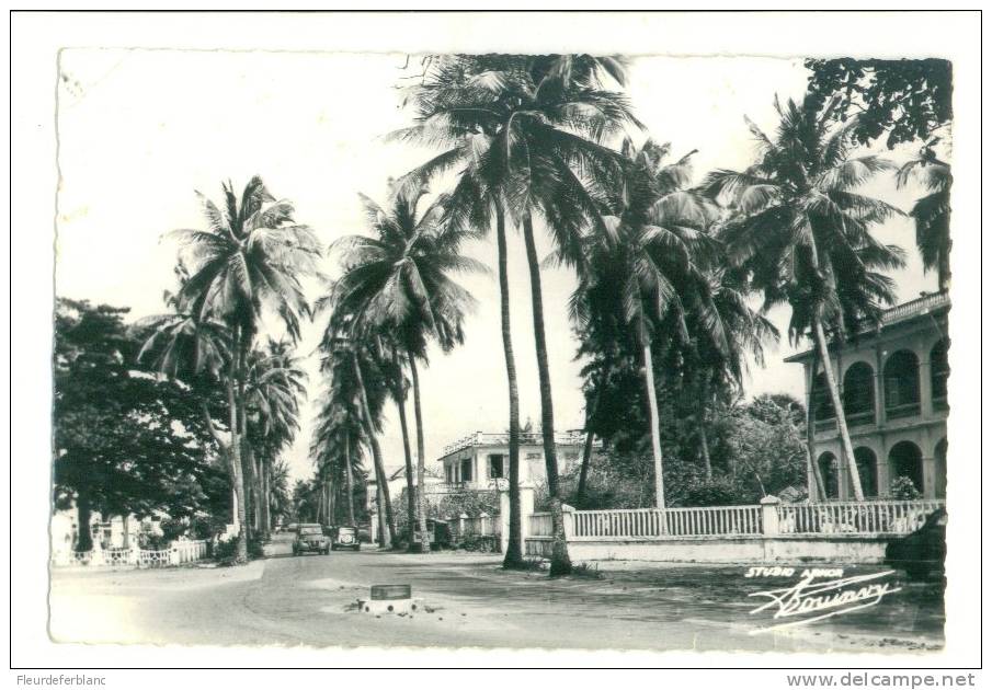 COTONOU  (Dahomey) - CPSM - Route De L´aviation ... Citroen 2CV - Dahomey