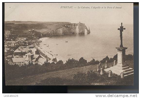 CPA 76-ETRETAT-Le Calvaire , L'Aiguille Et La Pore D'Amont -OCT 445 - Duclair