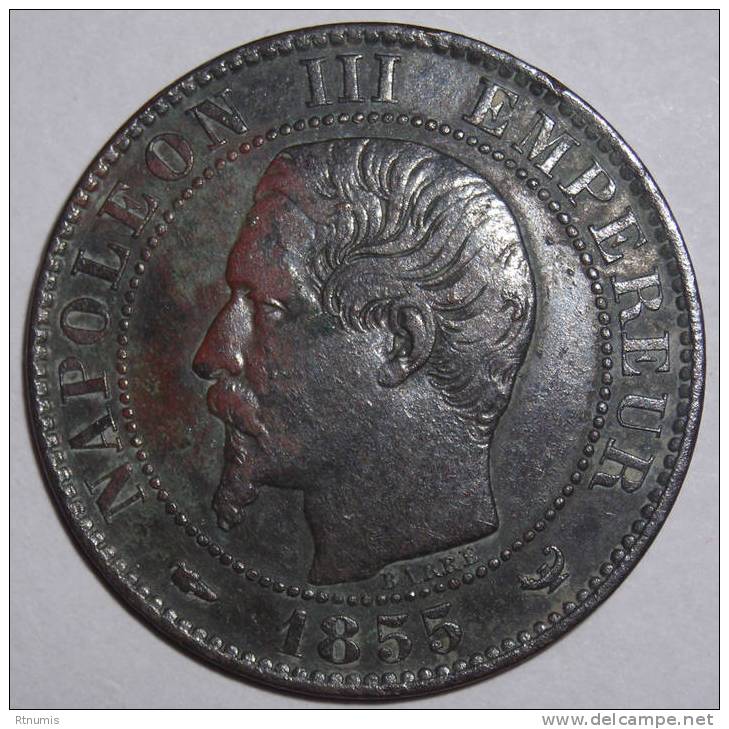 Napoléon III 5 Centimes 1855 W LILLE Chien TTB - 5 Centimes