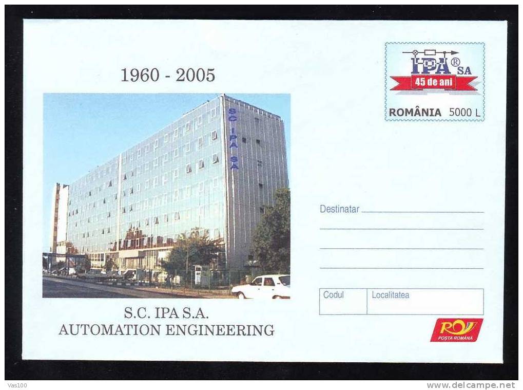 Romania 2005 ENTIER POSTAUX COVER   WITH AUTOMATIC,ENERGIES ,ELECTRICITE. - Electricity