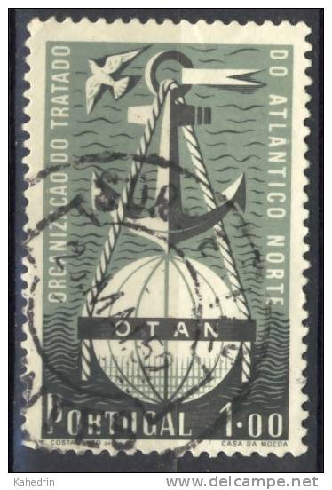 Portugal 1952, Mi. # 778 (o), North Atlantic OTAN - Gebraucht