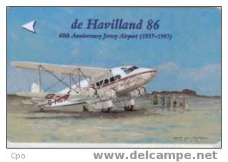 # JERSEY JER165 De Havilland 86 2 Gpt 03.97 25000ex -avion,plane- Tres Bon Etat - Jersey En Guernsey