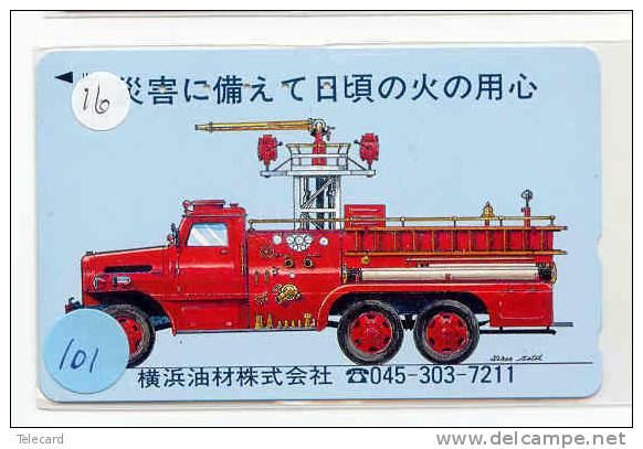 Télécarte JAPON Pompiers Feuerwehr Fire Brigade JAPAN  (101) Brandweer Brigada De Fuego Vigili Del Fuoco - Brandweer