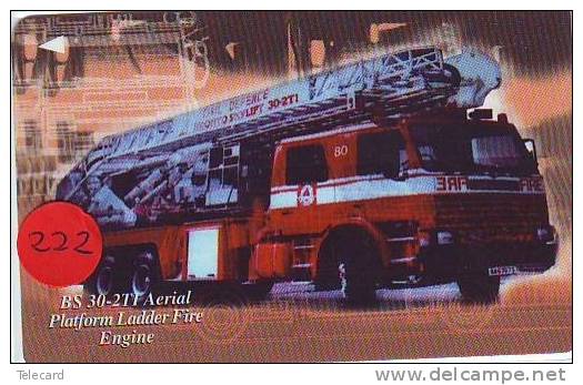 TELEFONKARTE FEUERWEHR SINGAPORE (222) Pompiers Fire Brigade * Brandweer Brigada De Fuego Vigili Del Fuoco - Feuerwehr