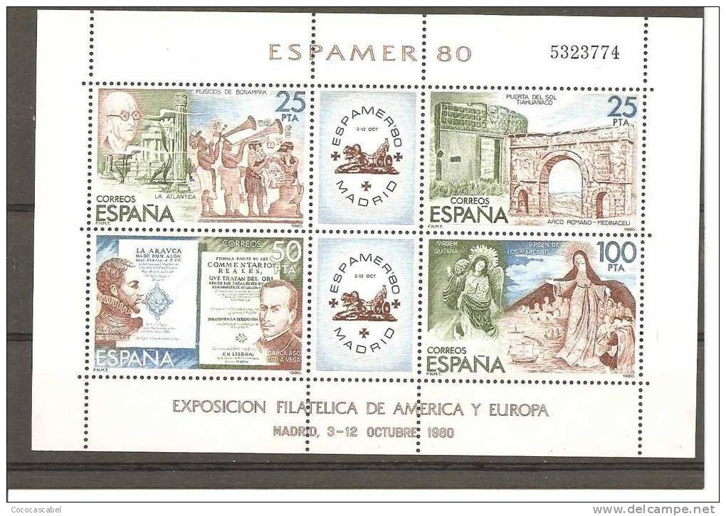 España/Spain - (MNH/**) - Edifil 2583 - Yvert  BF 27. - Blocs & Feuillets