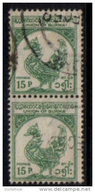 BURMA   Scott #  144  F-VF USED Pair - Myanmar (Birmanie 1948-...)