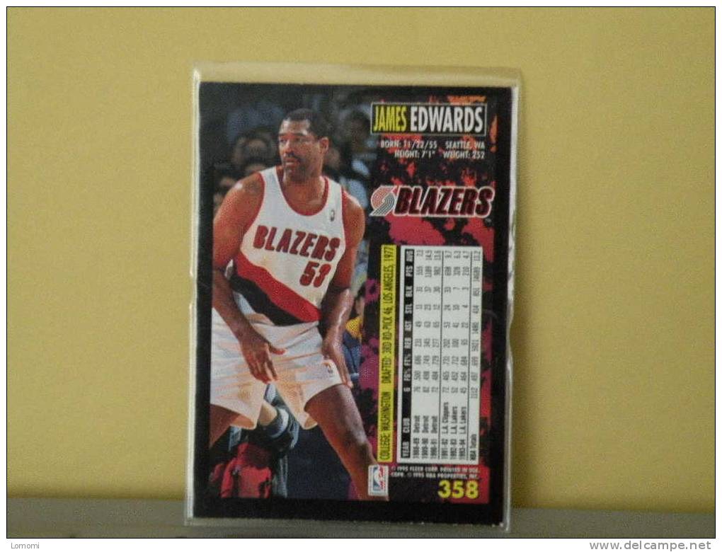 *Portland Trailblazers - C - 94 / 95 ( Carte ) James EDWARDS - N.B.A .n°358. 2 Scannes - Portland Trailblazers