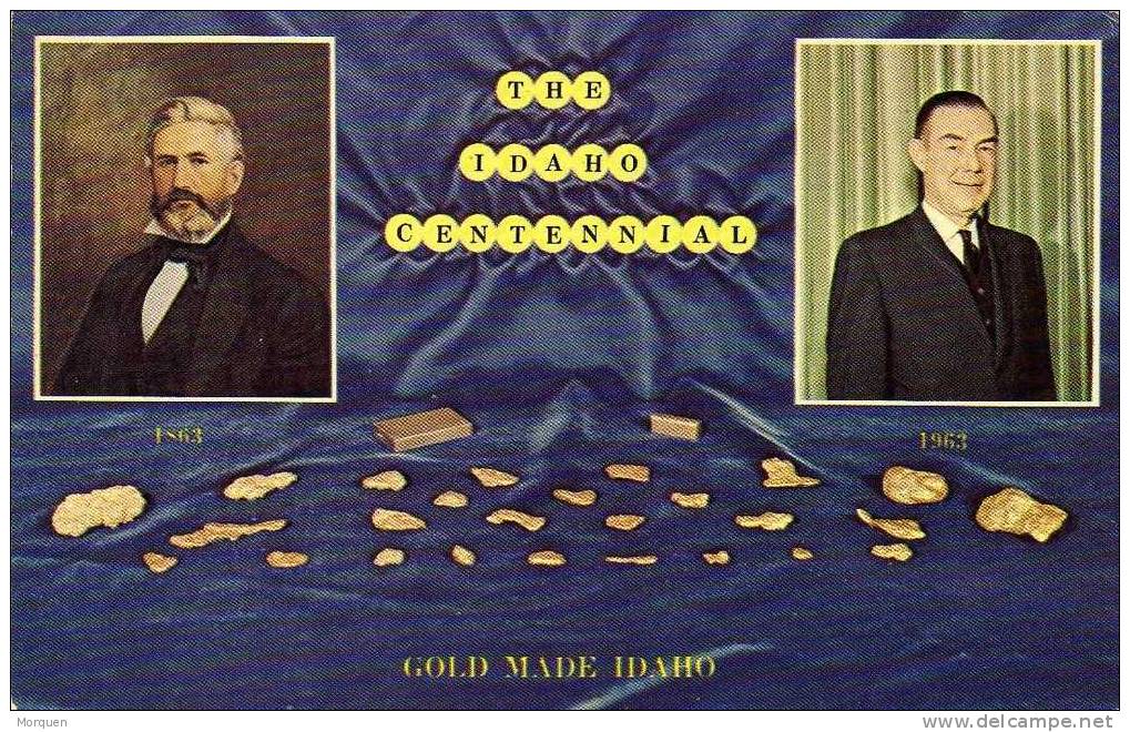1020. Postal Centenial IDAHO. Gold Made Idaho - Autres & Non Classés
